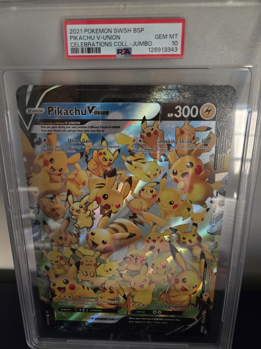 2021 Pokémon Pikachu V-Union 4枚セット Pokemon Card “Pikachu V-UNION (25th/4 pieces set)” 025/028~028/028