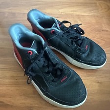 Jordan Kids Shoes Black Red Perforated Low Top Sneakers Size 4Y FQ1306 006
