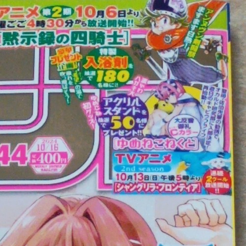 Weekly Shonen MAGAZINE 2024 #44 The Amagami Family's /Four Horsemen of the Apoca - Picture 12 of 20
