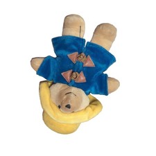 Eden Paddington Bear Plush Toy 8 inch Tan Blue Yellow Vintage PA 48/0
