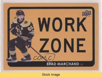 2021-22 Upper Deck Series 1 Work Zone Brad Marchand #WZ-4 READ 1a9z