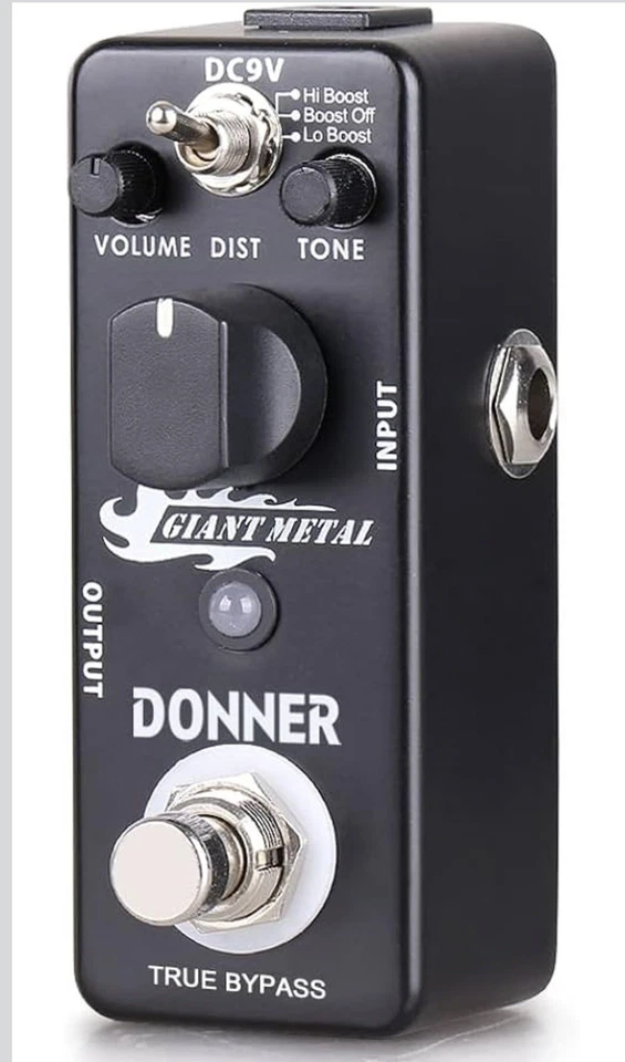 Giant Metal Distortion Pedal -Boost Distortion for Electric Guitar, Pedalboards, - Image 3 of 4