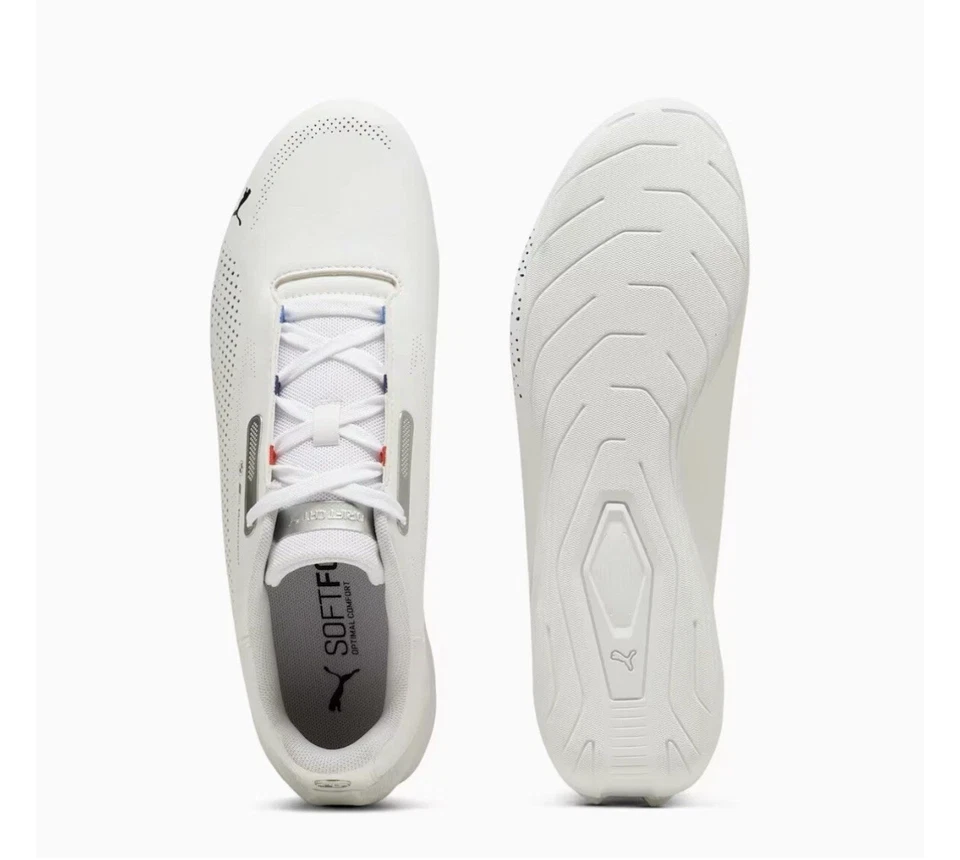 UK 10 PUMA BMW M Motorsport Drift Cat Decima 2.0 Shoes Unisex White Trainers - Image 2 of 4
