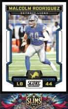 2023 Score Detroit Lions Malcolm Rodriguez #88