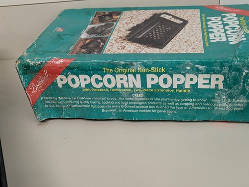 BRAND NEW Jacob Bromwell Original Popcorn Popper USA Made Nonstick Camp Fire - Picture 7 of 11