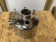 Alloy Products 1 Gallon Stainless Pressure Vessel, Sanitary Ports FREE SHIPPING 