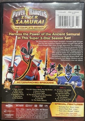 Power Rangers Super Samurai: The Complete Season (DVD, 2012, 3