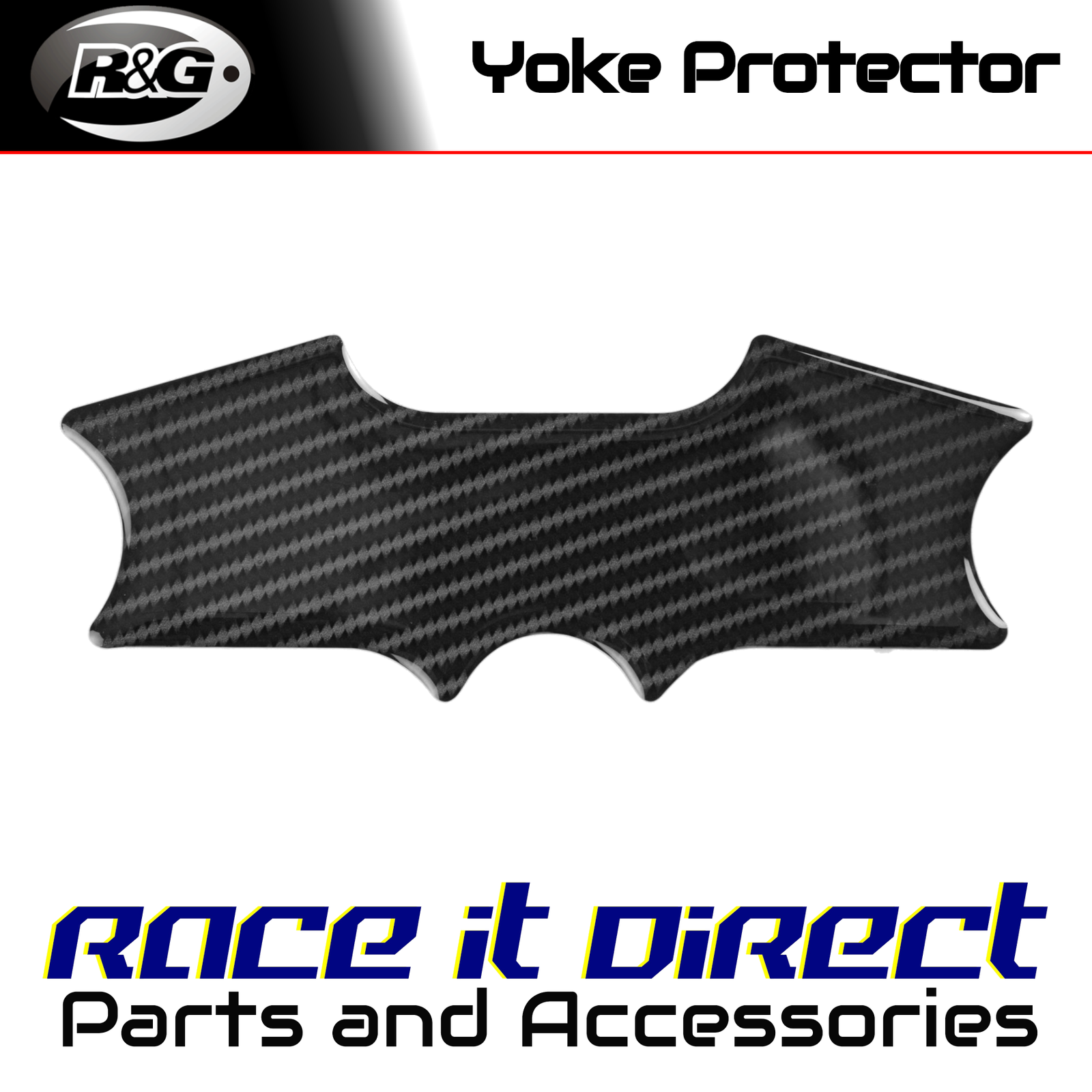Carbon Fibre Yoke Pad for BMW R1200GS 2013-2019 Red Dynamic