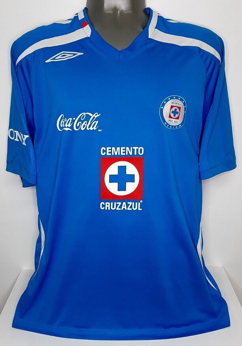 UMBRO CRUZ AZUL MEXICO HOME 2009 LOZANO M ORIGINAL SOCCER FOOTBALL JERSEY SHIRT