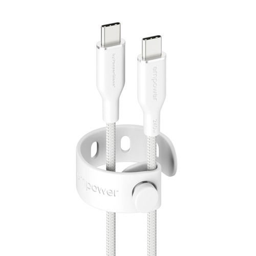 Panzerglass Silver/White Empower™ By ® Racing 240W Usb-C To Usb-C Cable | Usb 2.0 | - Image 3