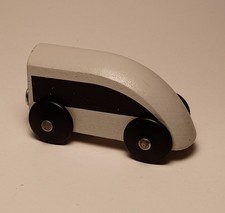 Lillabo toy Wooden Train Engine Gray Magnetic IKEA