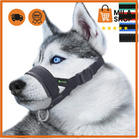 Maulkorb Hund Nylon BeißSchutz Bellen Kauen Anpassbar Verstellbar Sicher