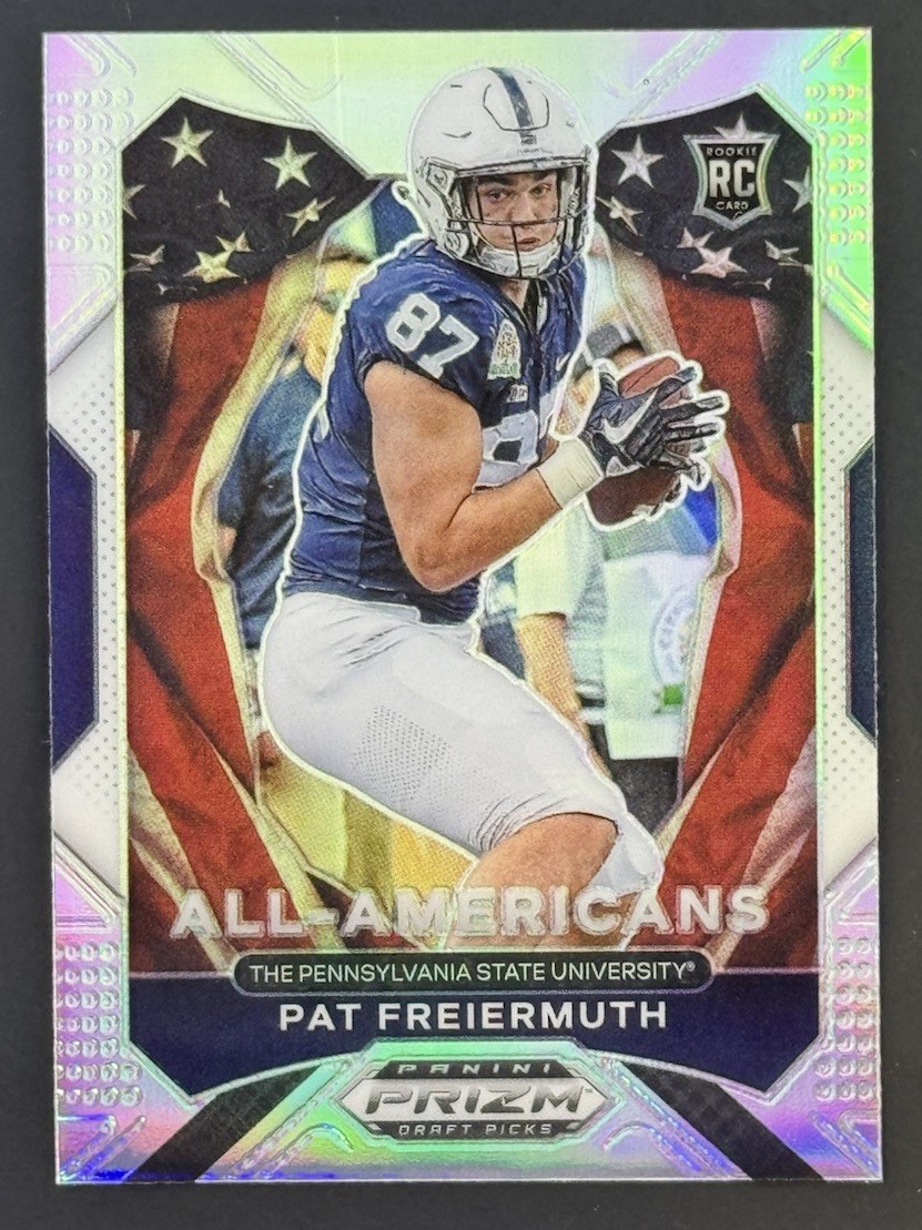 2021 Panini Prizm Draft Picks - All-American Pat Freiermuth #184 Silver Prizm RC