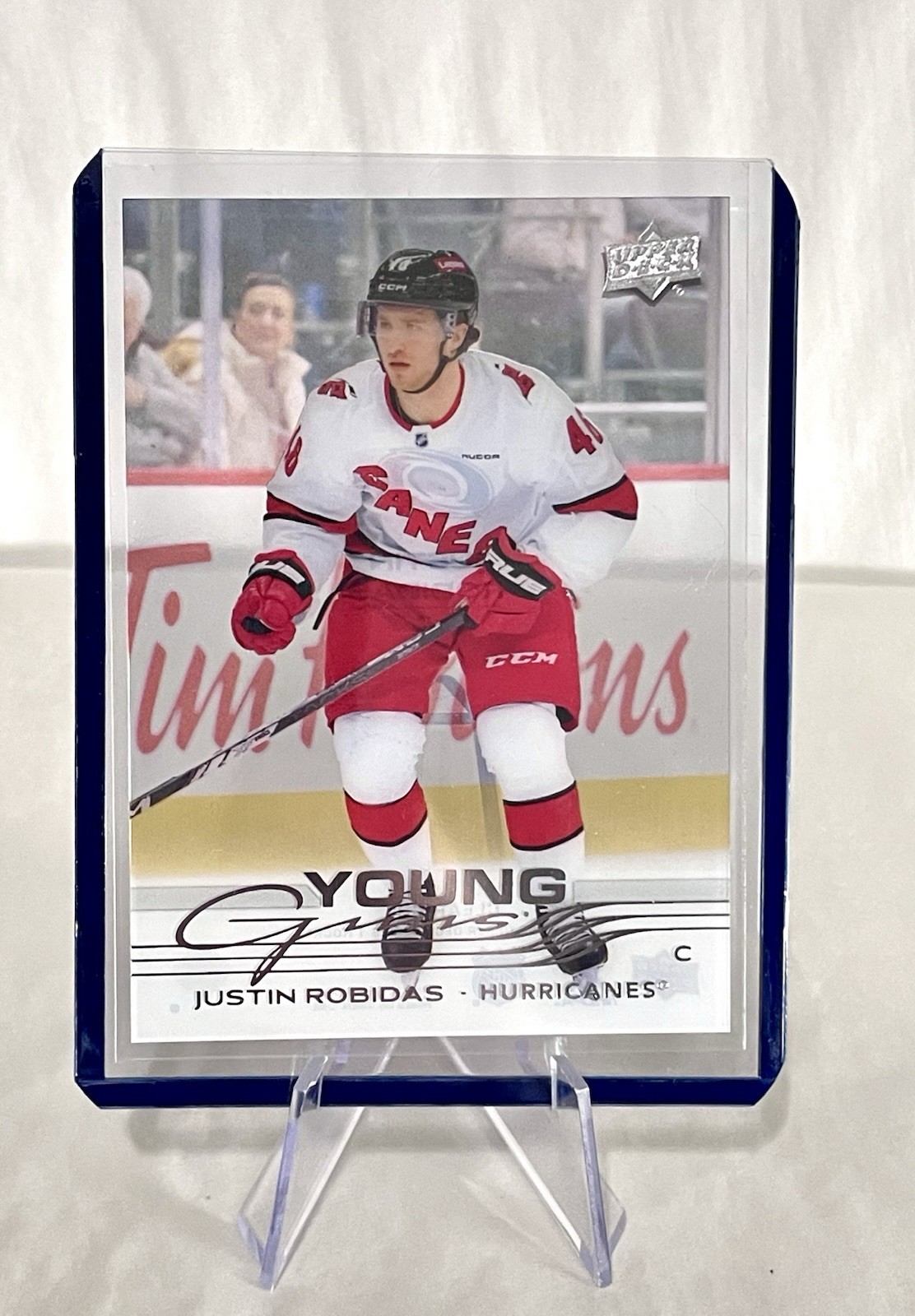 2025-26 Upper Deck Series 1 *Young Guns CLEAR CUT* Justin Robidas #243