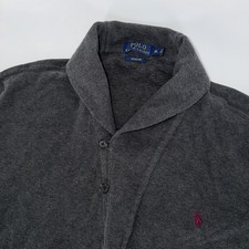 Polo Ralph Lauren Estate Rib Shawl Collar Cardigan Gray Men  s Size XL