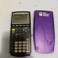Texas Instruments TI-83 PlusHandheld Scientific Graphing Calculator Purple Cover