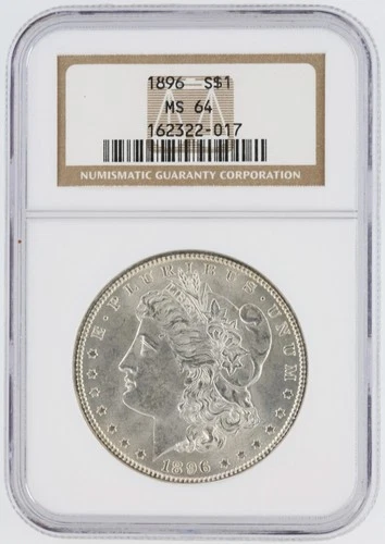 1896 Morgan Silver Dollar NGC MS64 S$1 Philadelphia Mint No Reserve