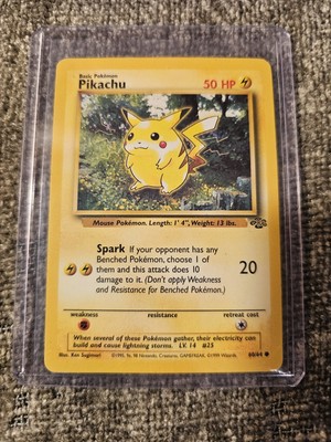 Pikachu Pokémon regular finish  60/64 Jungle unlimited Ken Sugimori