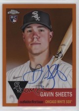 2022 Chrome Platinum Anniversary Orange Refractor 19/25 Gavin Sheets Auto 06z2