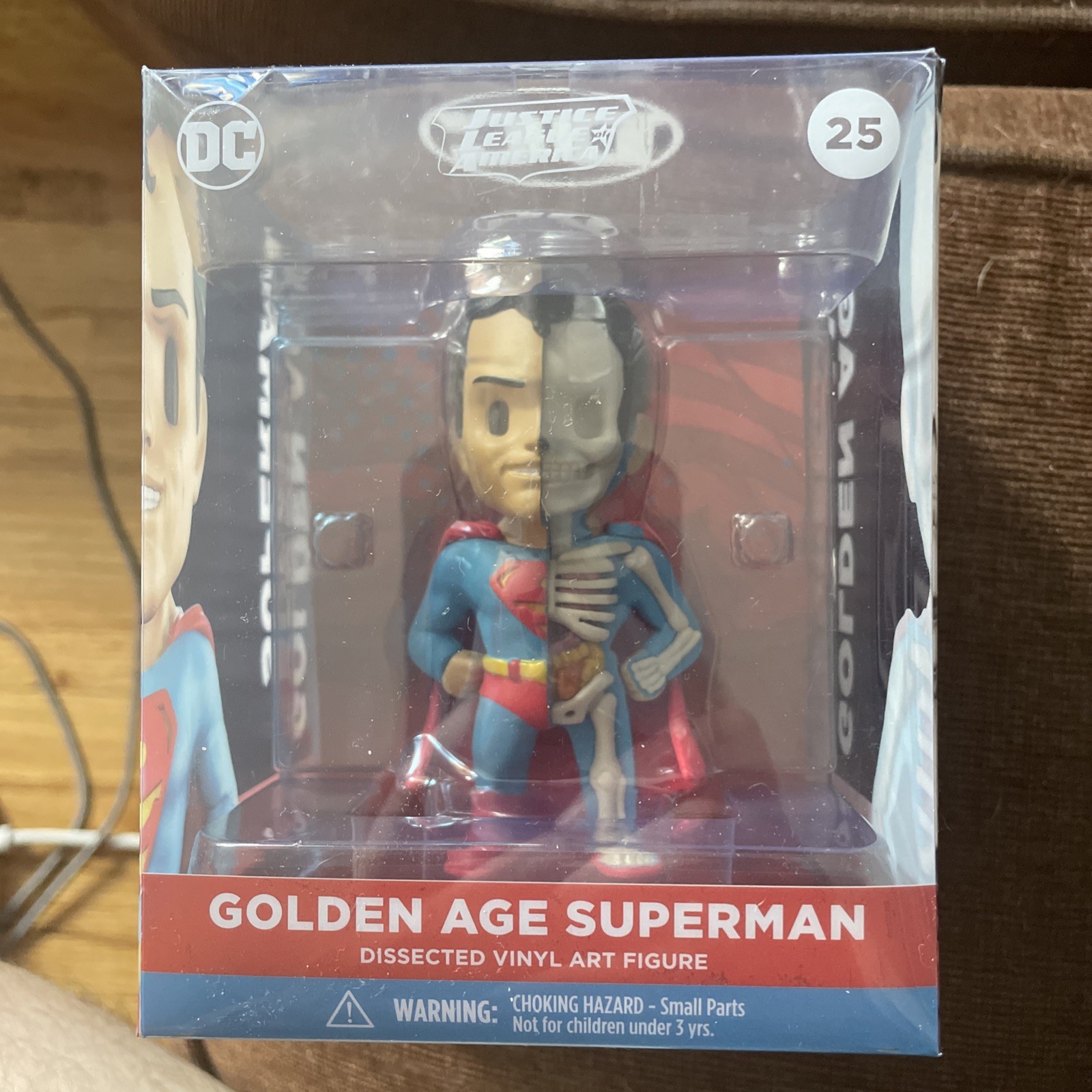 Golden Age Superman XXRAY 4-Inch Vinyl Figure by Jason Freeny - Anatomical