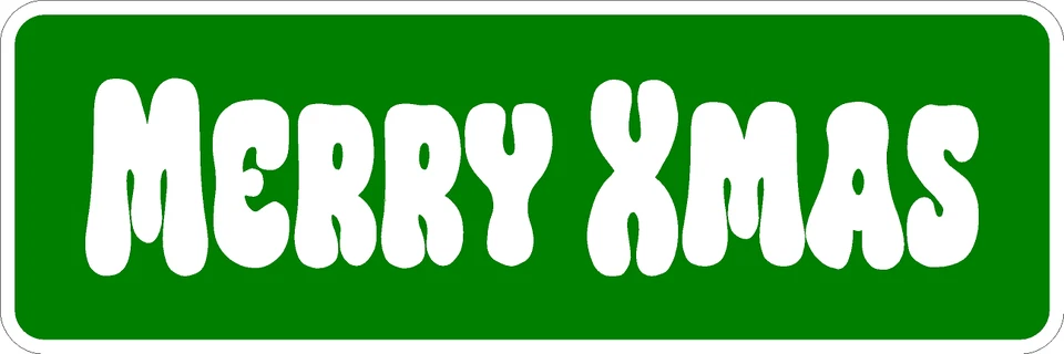 Letrero Feliz Navidad 18"x6" de SSMG Foto 4 de 4