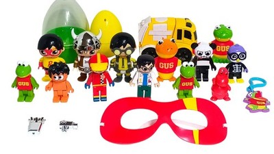 Ryan's World Mixed Toy Lot Action Figures, Accessories Gus, Panda, Eye Mask, Etc
