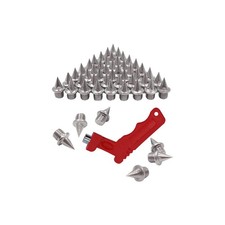 50PCS 1/4 Inch Steel Track Cross Country Spikes Replacement Wrench Sprint Sports