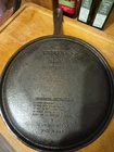 Wagner Vintage 1891 Griddle 10 1/4" Pan Skillet Cast Iron Made in USA. C