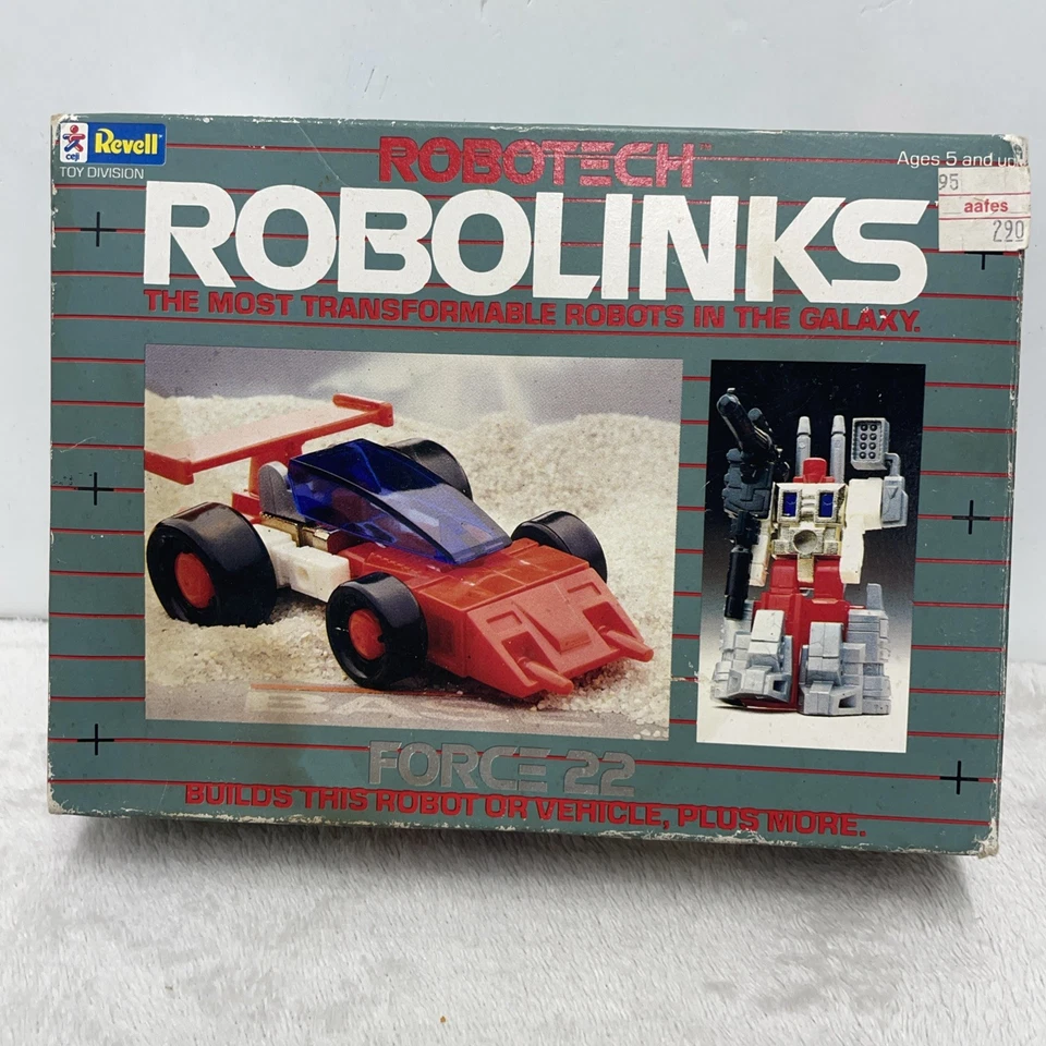 Robot Revell Robotech Robolinks Force 22 Racer 1985 caja original transformable Foto 3 de 4