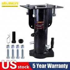 30000LB Adjustable 15"17"19"21"Fifth 5th Wheel To Gooseneck Adapter Hitch For RV