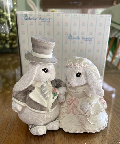 Patchville Bunnies Wedding Harvey And Harriet 1993 With Box !! - Picture 2 of 4