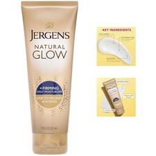 Jergens Natural Glow  FIRMING Self Tanner Tanning Lotion Fair to Medium 7.5 oz