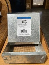 Pet Lodge® Steel Small Animal Feeder with Lid and Sifter Bottom | Cage Rabbit