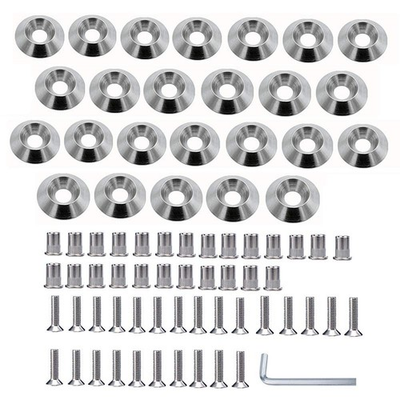 #ad Stainless Steel 25 Pcs Fender Bumper Washer Bolt M5X20Mm CNC Finishing Washer En $28.00