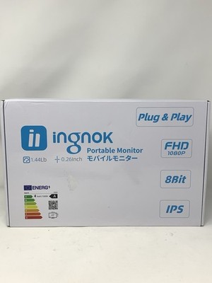 Ingnok Portable Monitor Ultra Slim 15.6 Inch FHD IPS Laptop Screen Extender