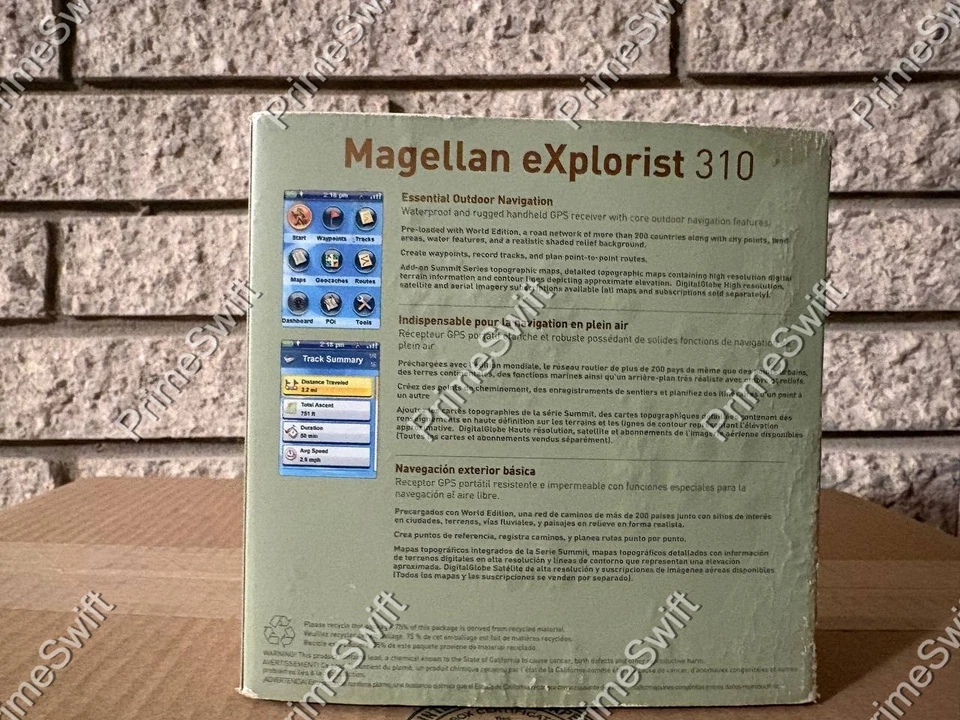Magellan eXplorist 310 Handheld GPS Summit Series Topo Map Bundle, New - Image 2 of 3