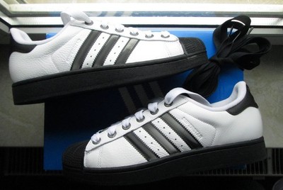 ADIDAS ORIGINALS SUPERSTAR II UNISEX BLACK WHITE SCHWARZ WEISS 9,10,5 43 1/3  NE