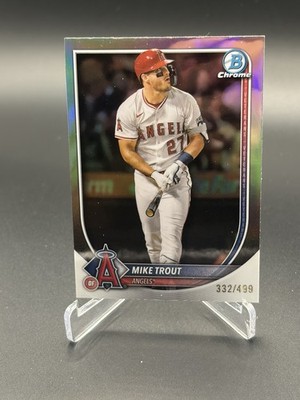 2025 Bowman Chrome Mike Trout #27 Refractor /499