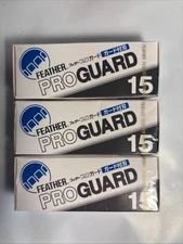 3-pk Feather Proguard PG-15 Blade Replacement Artistclub 15 Each Pk US Seller