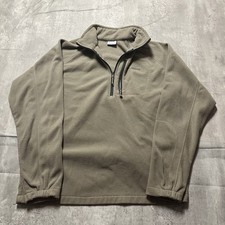 Columbia 1/4 Zip Pullover Sweater Mens Extra Large XL Brown Mock Neck Outdoors