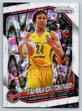 2025 Panini Prizm WNBA #60 Tamika Catchings White Seismic Prizms