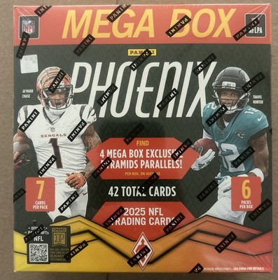 2025 Panini Phoenix Football Trading Cards MEGA BOX BRAND NEW FACTORY SEALED
