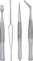 Knorr Prandell Pinzetten-Set (Spitzpinzette Gebogen, Spitzpinzette Gerade, ...