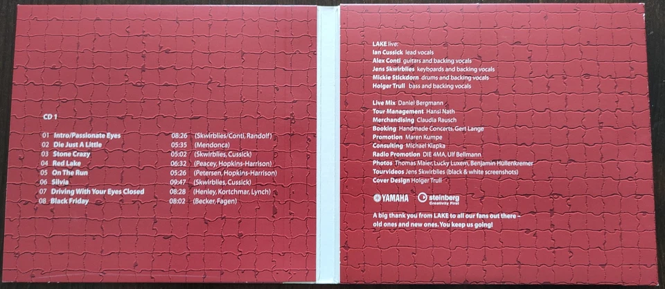 LAKE Live! Wings Of Freedom Tour - Spring 2014 Ltd. Edition Cardboard 2CD M-/EX+ - Bild 4 von 4