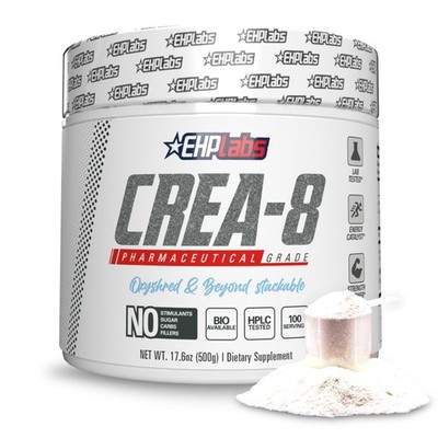 CREA-8 Micronized Creatine Monohydrate Powder - Unflavored Creatine Powder for M