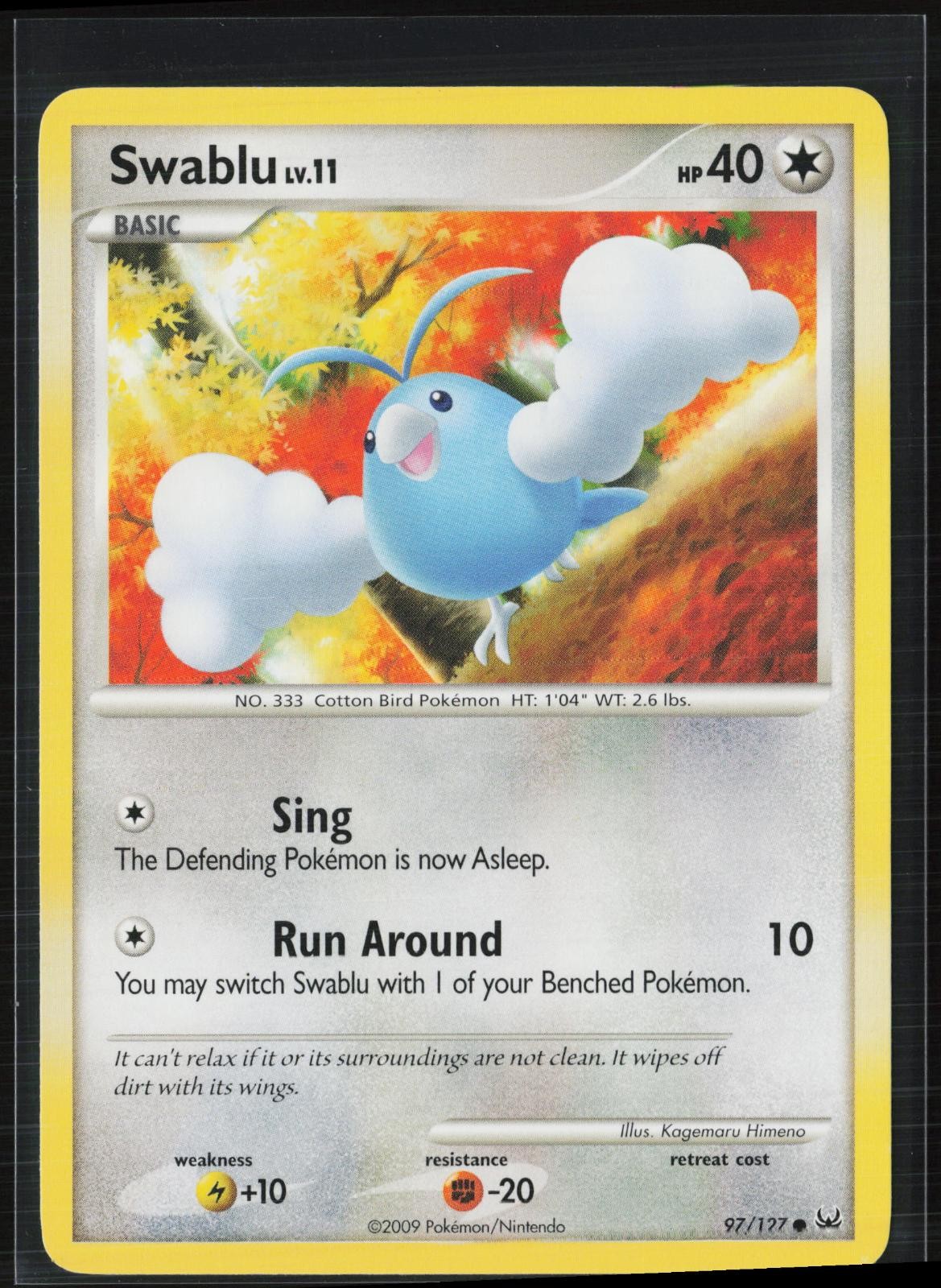 Swablu 97/127 Common Platinum Pokemon Lightly Played
