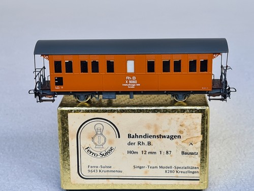 TOP Ferro-Suisse H0m  Unterkunftswagen X 9060 Samedan der RhB mit OVP, LESEN | Zustand: Gebraucht