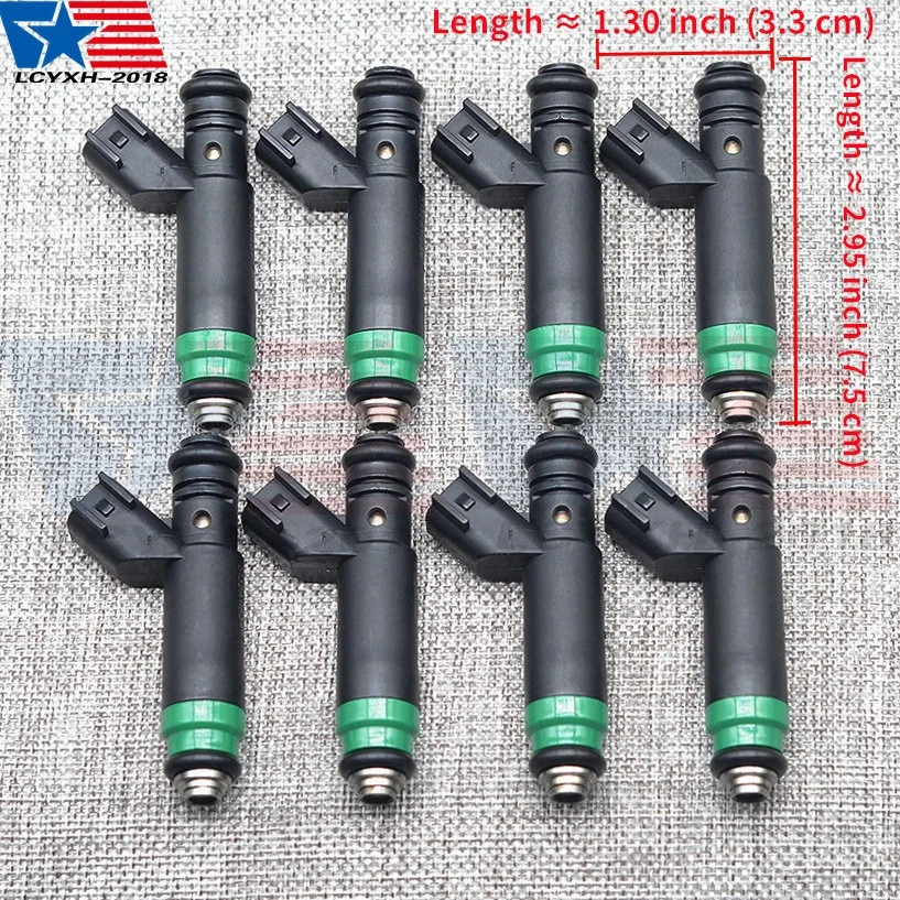 8x Inyector de combustible para Dodge Ram 1500 Durango Dakota 4,7 L V8 2001-2007 53032704AB Foto 2 de 4