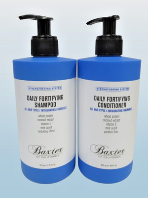 BAXTER DAILY FORTIFYING SHAMPOO 16 OZ & DAILY FORTIFYING CONDITIONER 16 OZ NWOB