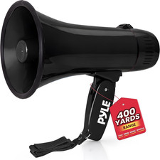 20W Megaphone Bullhorn - 5.43" X 8.66" Portable Megaphone, 400-Yard